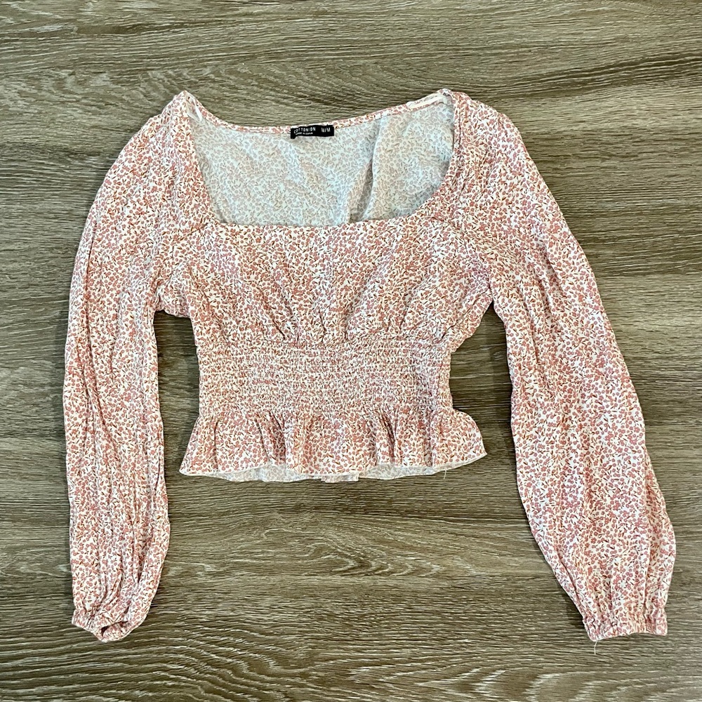 Pink Floral Top